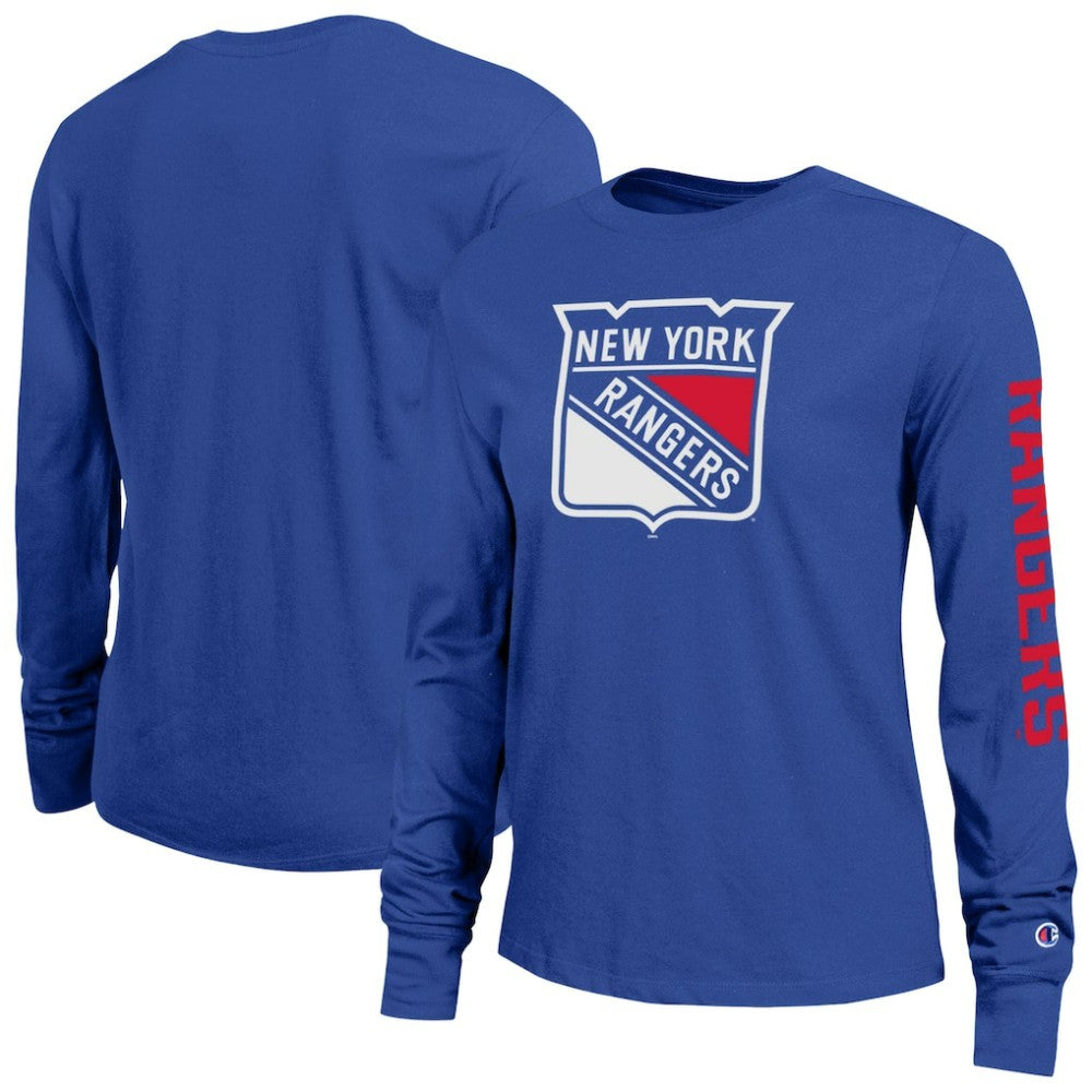 New York Rangers Champion Women's 2-Hit Long Sleeve T-Shirt - Royal | NHL near me