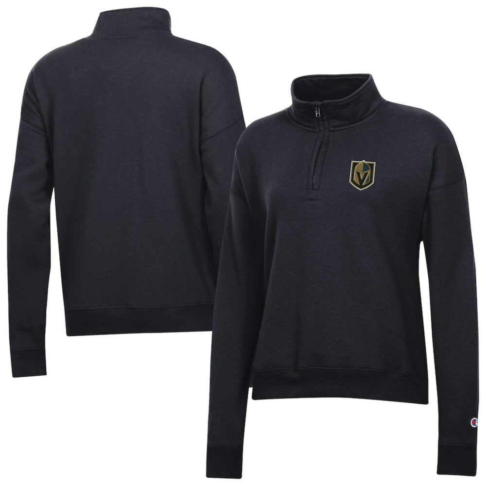 Vegas Golden Knights Champion Women's Powerblend Quarter-Zip Sweatshirt - Black | NHL online