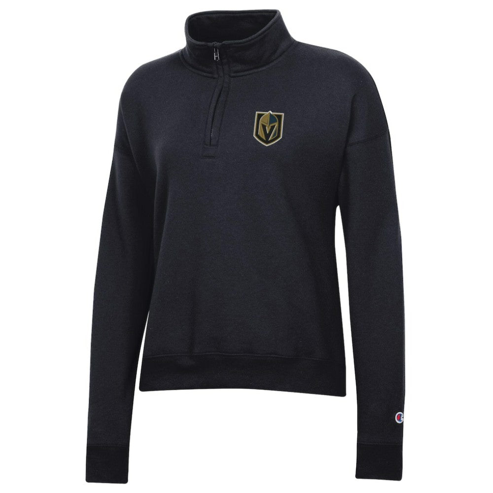 Vegas Golden Knights Champion Women's Powerblend Quarter-Zip Sweatshirt - Black | NHL online