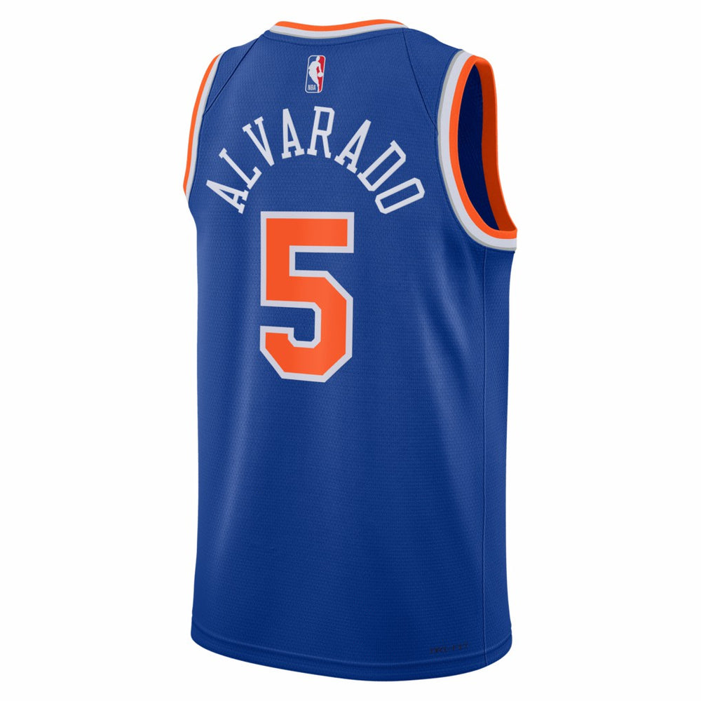Nike José Alvarado New York Knicks Unisex Swingman Jersey Icon Edition Blue