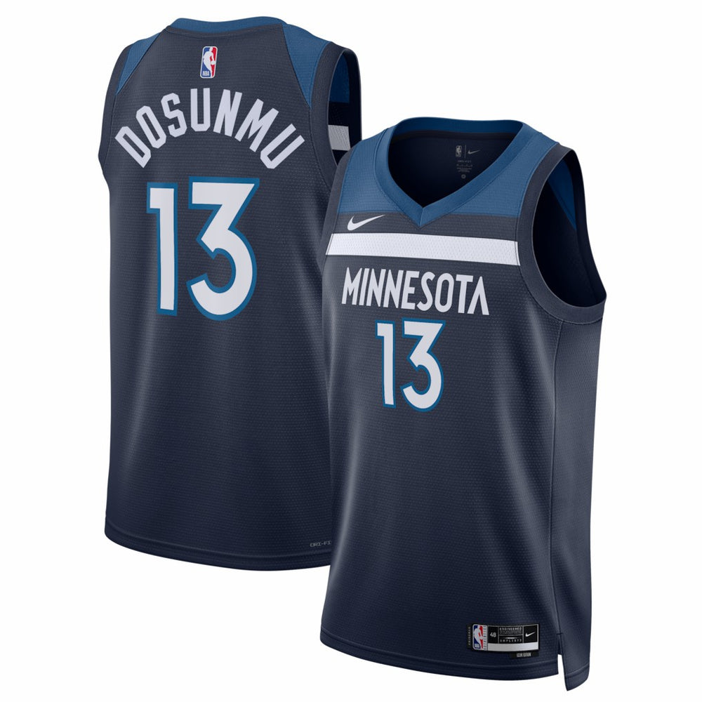 Nike Ayo Dosunmu Minnesota Timberwolves Unisex Swingman Jersey Icon Edition Navy