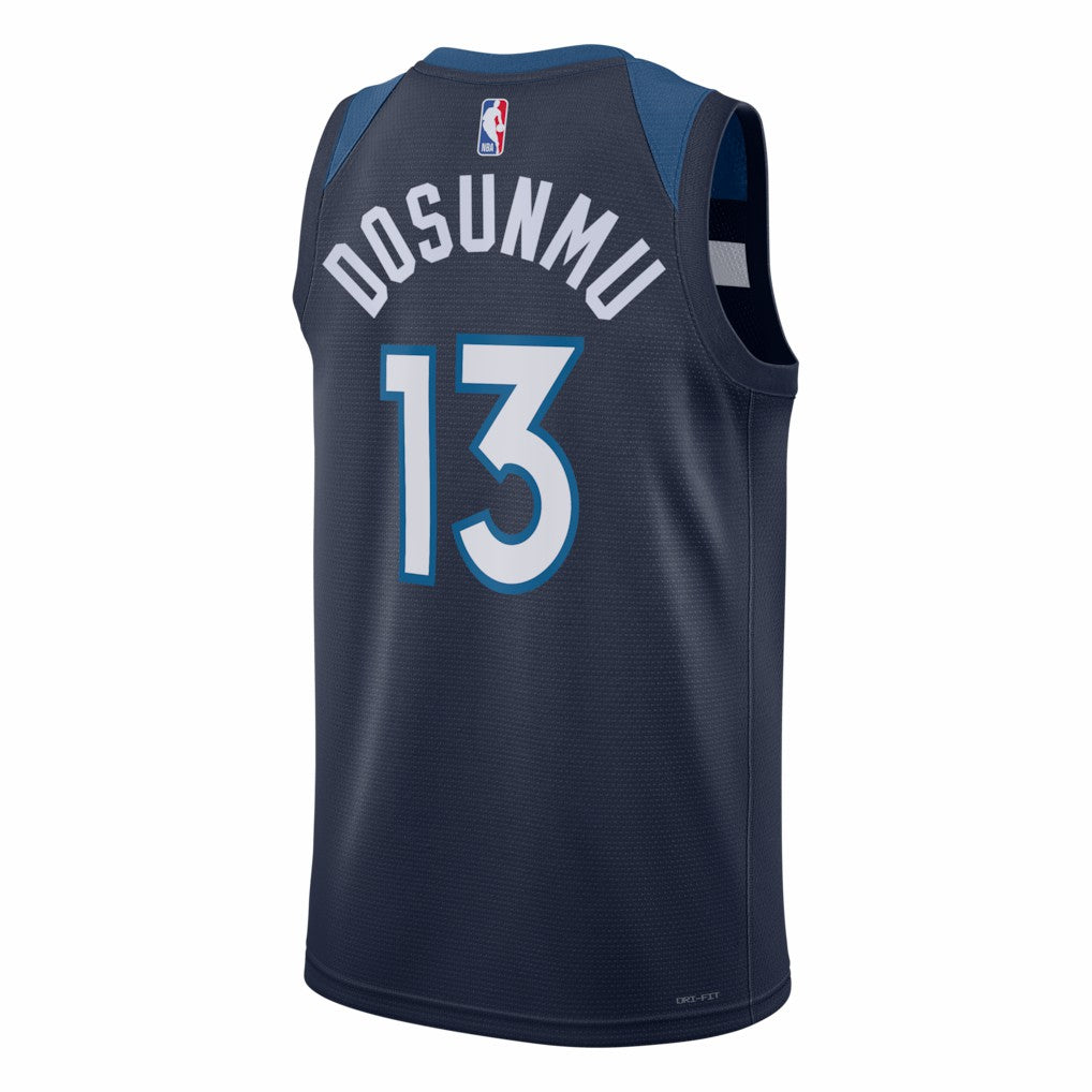 Nike Ayo Dosunmu Minnesota Timberwolves Unisex Swingman Jersey Icon Edition Navy