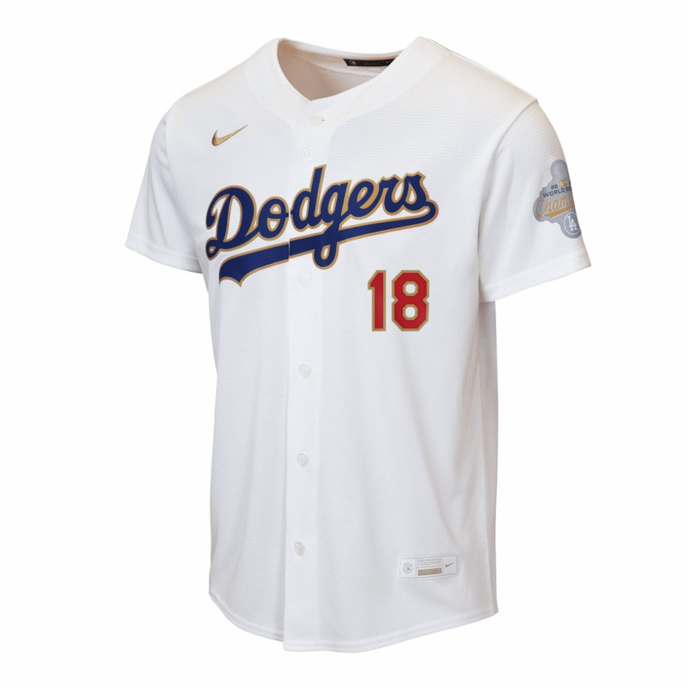 Yoshinobu Yamamoto Los Angeles Dodgers Nike Youth 2026 Gold Collection Home Replica Jersey Outlet