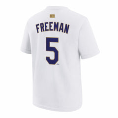 Freddie Freeman Los Angeles Dodgers Nike Youth 2026 Gold Collection Name & Number T-Shirt for sale