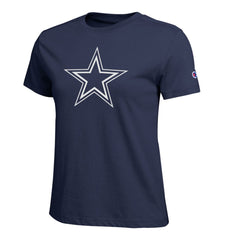 Dallas Cowboys Champion Women's Logo T-Shirt - Navy - NFL