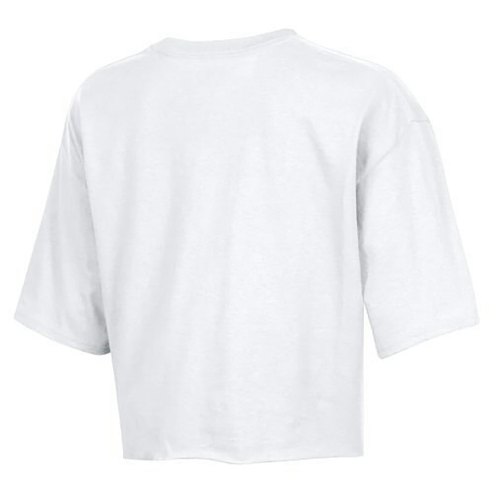 Dallas Cowboys Champion Women's Boyfriend Cropped T-Shirt - White - NFL