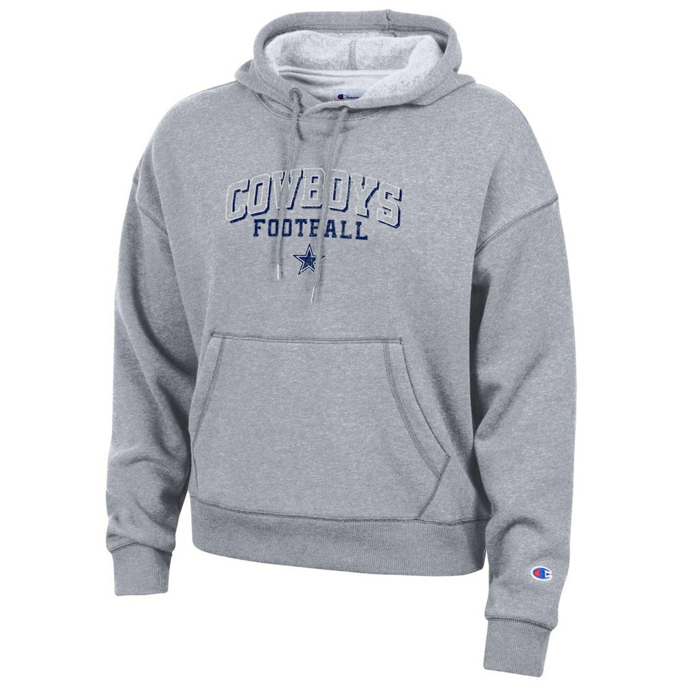 Dallas Cowboys Champion Women's Triumph Tri-Blend Hoodie - Heather Gray - NFL