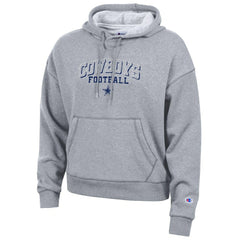 Dallas Cowboys Champion Women's Triumph Tri-Blend Hoodie - Heather Gray - NFL
