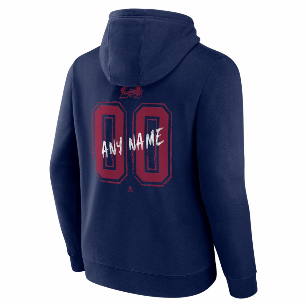 Colorado Avalanche Hustle Personalized Name & Number Hoodie - Navy | NHL near me
