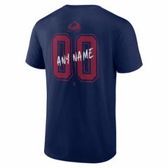 Colorado Avalanche Hustle Personalized Name & Number T-Shirt - Navy | NHL on sale
