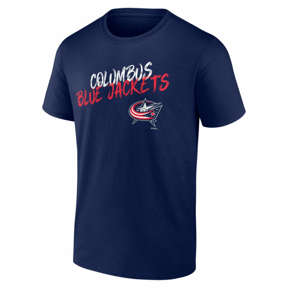Columbus Blue Jackets Big & Tall Hustle Personalized Name & Number T-Shirt - Navy | NHL online