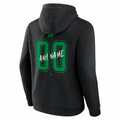 Dallas Stars Big & Tall Hustle Personalized Name & Number Hoodie - Black | NHL Lifestyle