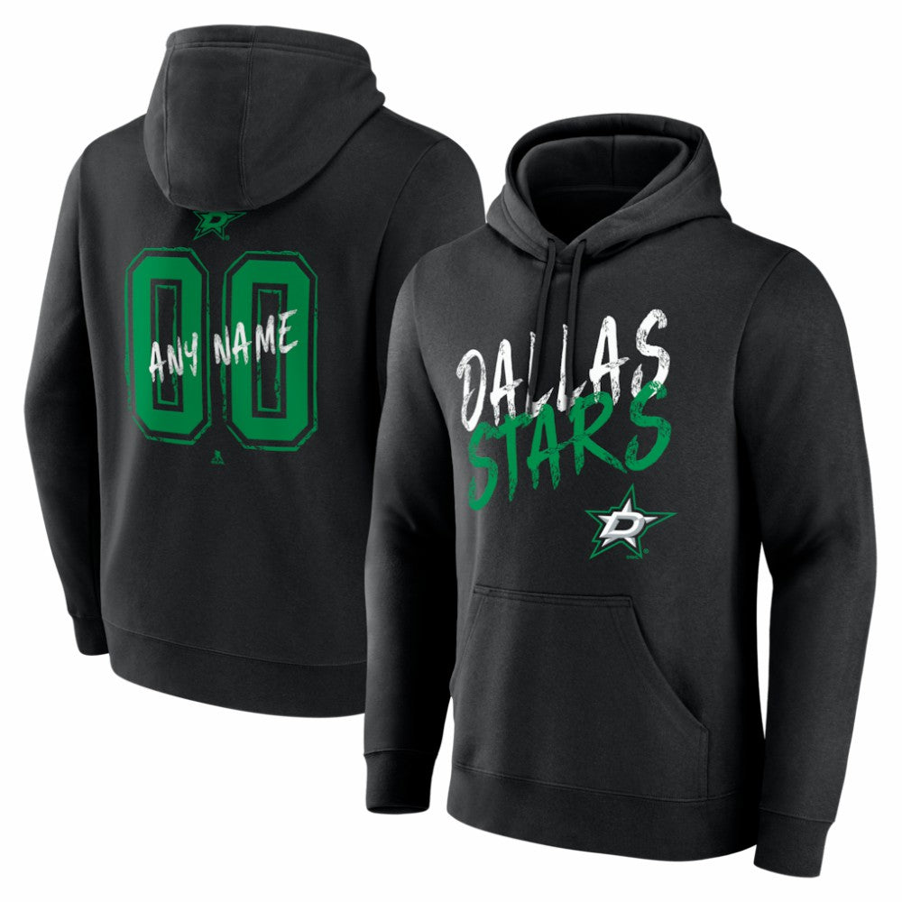 Dallas Stars Hustle Personalized Name & Number Hoodie - Black | NHL online