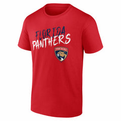 Florida Panthers Big & Tall Hustle Personalized Name & Number T-Shirt - Red | NHL Lifestyle