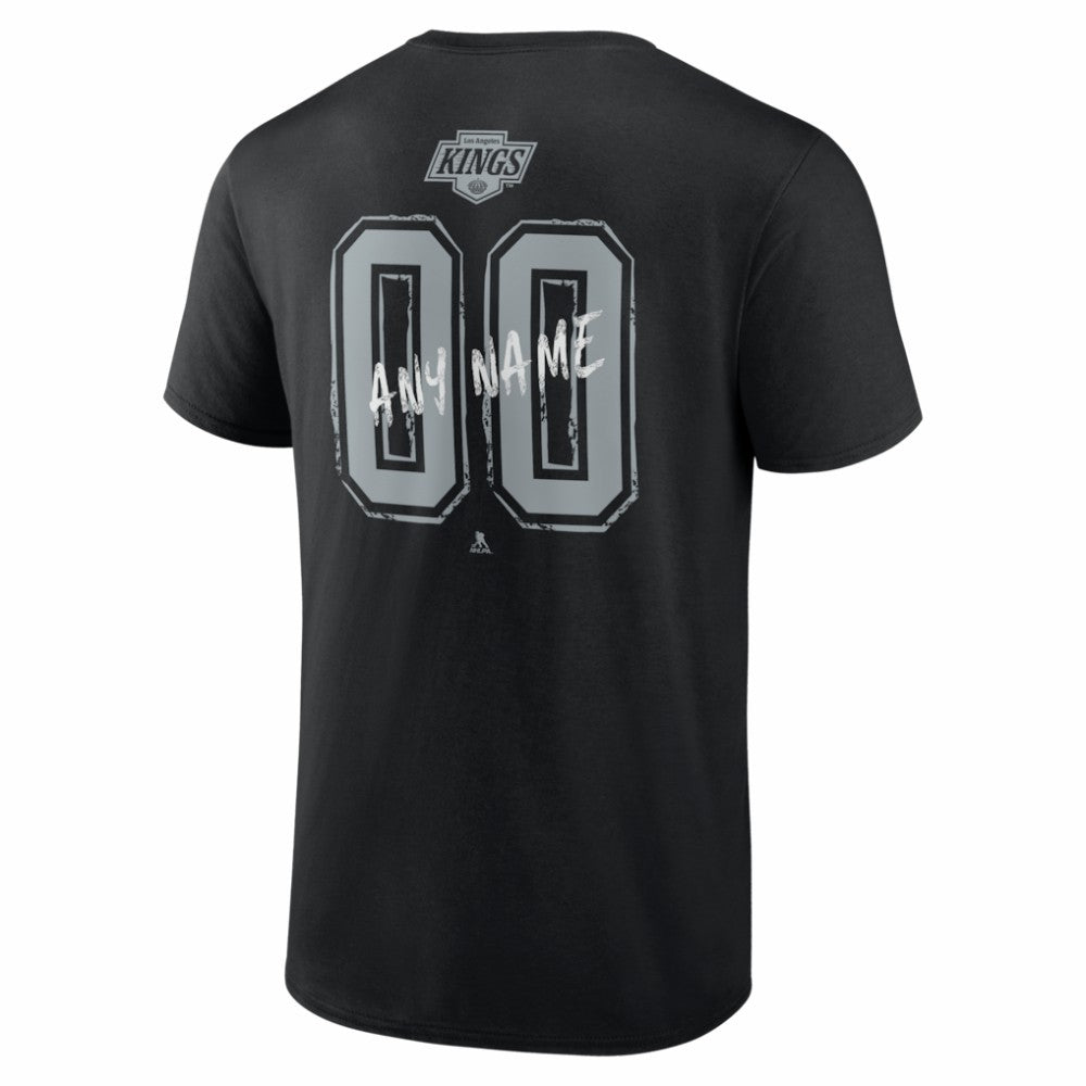Los Angeles Kings Big & Tall Hustle Personalized Name & Number T-Shirt - Black | NHL on sale