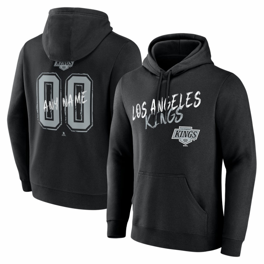 Los Angeles Kings Hustle Personalized Name & Number Hoodie - Black | NHL discount