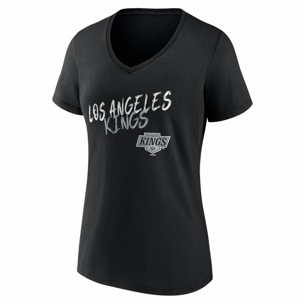 Los Angeles Kings Women's Hustle Personalized Name & Number V-Neck T-Shirt - Black | NHL discount