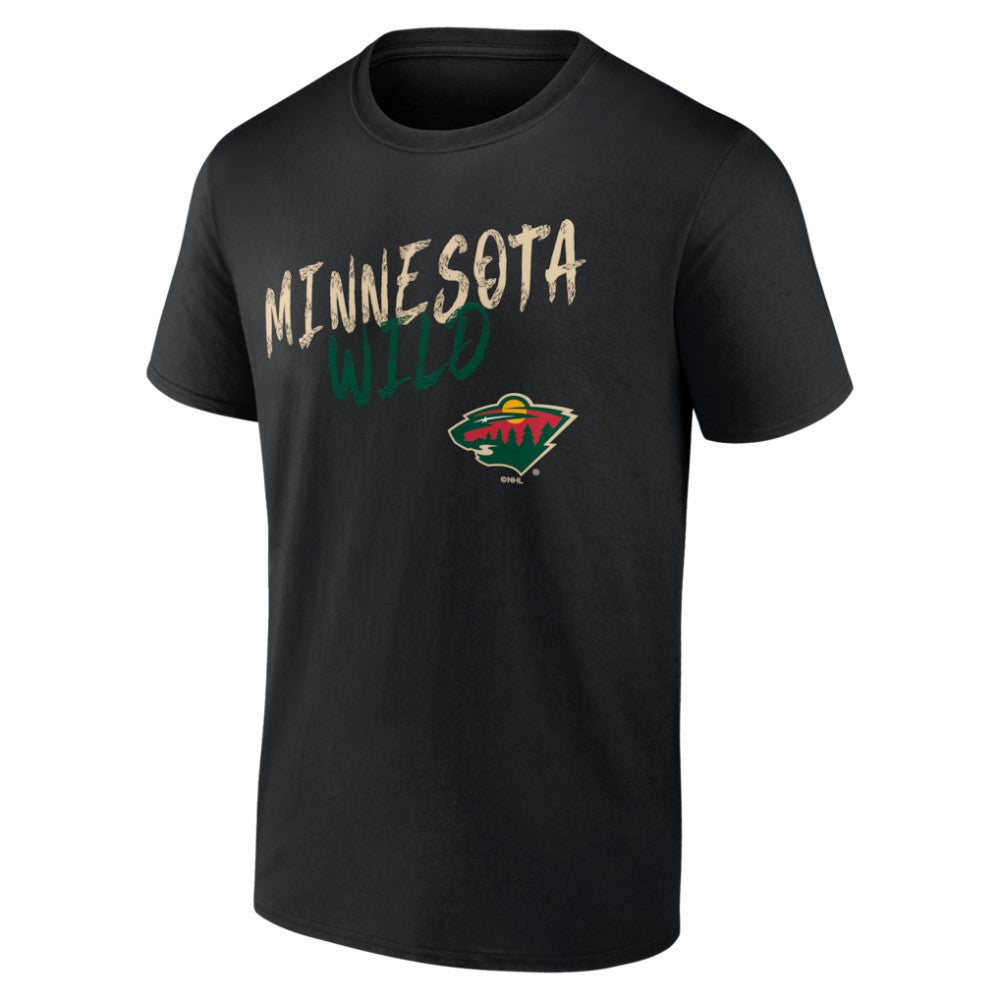 Minnesota Wild Hustle Personalized Name & Number T-Shirt - Black | NHL near me