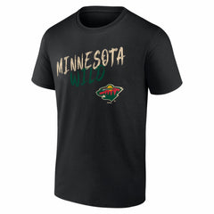 Minnesota Wild Hustle Personalized Name & Number T-Shirt - Black | NHL near me