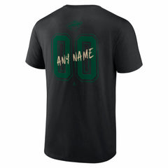 Minnesota Wild Hustle Personalized Name & Number T-Shirt - Black | NHL near me