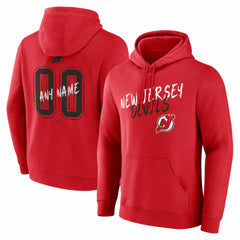 New Jersey Devils Hustle Personalized Name & Number Hoodie - Red | NHL sale
