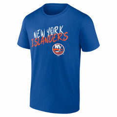 New York Islanders Hustle Personalized Name & Number T-Shirt - Royal | NHL Clearance