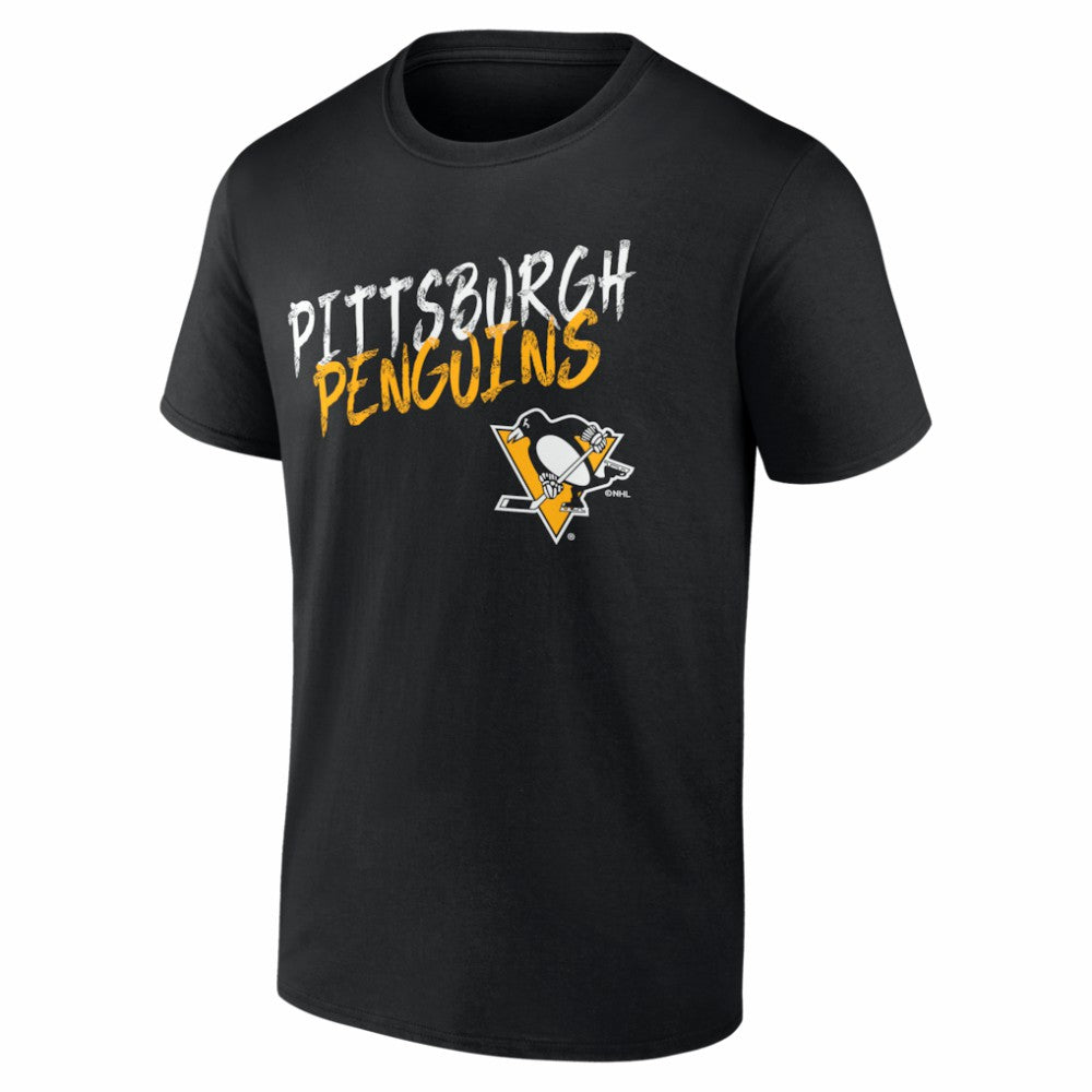 Pittsburgh Penguins Hustle Personalized Name & Number T-Shirt - Black | NHL near me