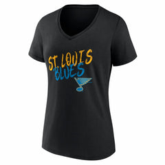 St. Louis Blues Women's Hustle Personalized Name & Number V-Neck T-Shirt - Black | NHL on sale