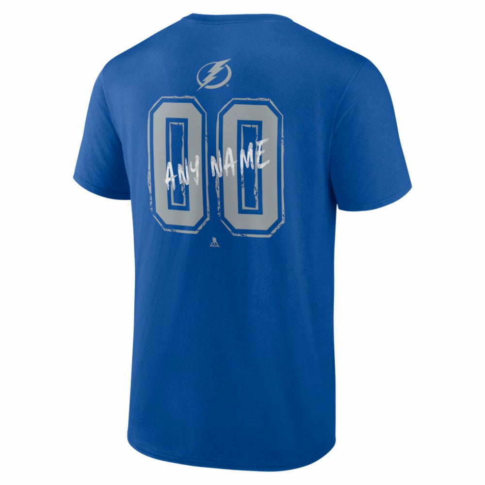 Tampa Bay Lightning Big & Tall Hustle Personalized Name & Number T-Shirt - Blue | NHL online