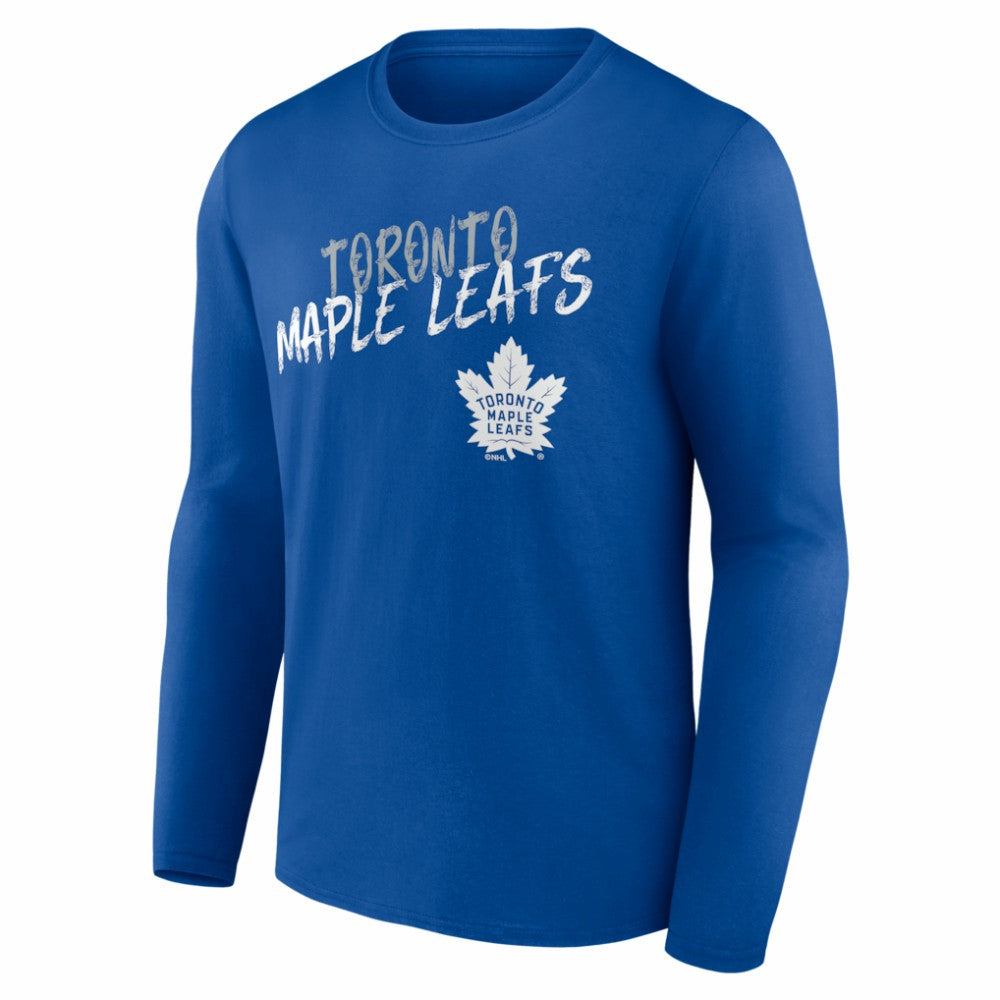 Toronto Maple Leafs Hustle Personalized Name & Number Long Sleeve T-Shirt - Blue | NHL sale