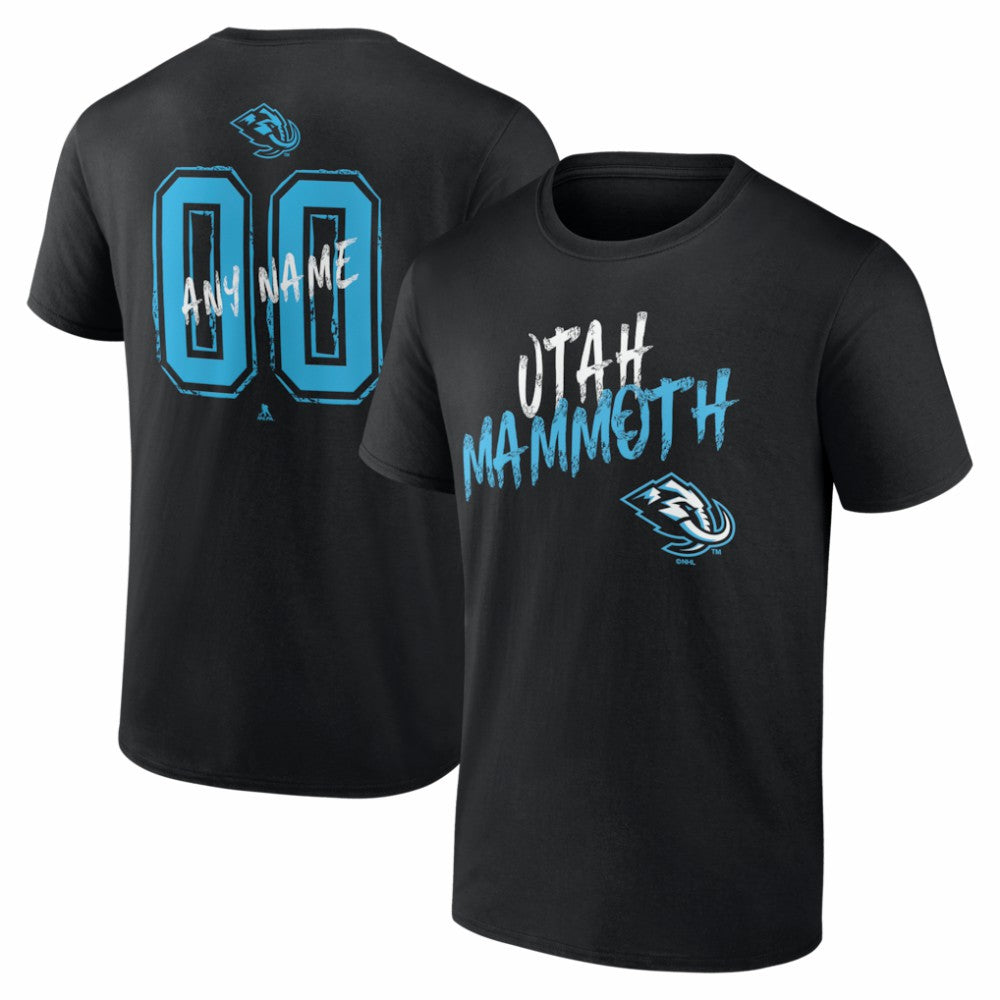 Utah Mammoth Big & Tall Hustle Personalized Name & Number T-Shirt - Black | NHL discount