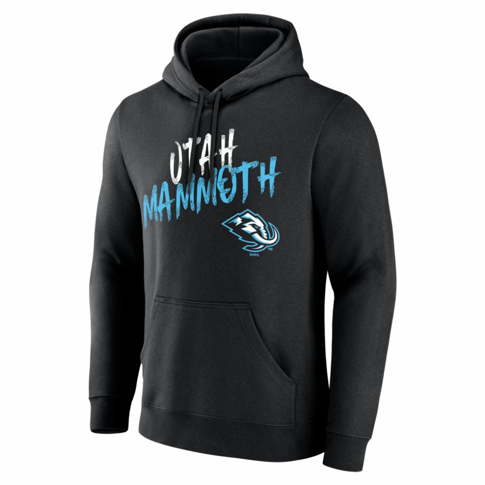 Utah Mammoth Hustle Personalized Name & Number Hoodie - Black | NHL on sale