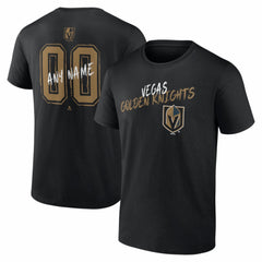 Vegas Golden Knights Big & Tall Hustle Personalized Name & Number T-Shirt - Black | NHL near me