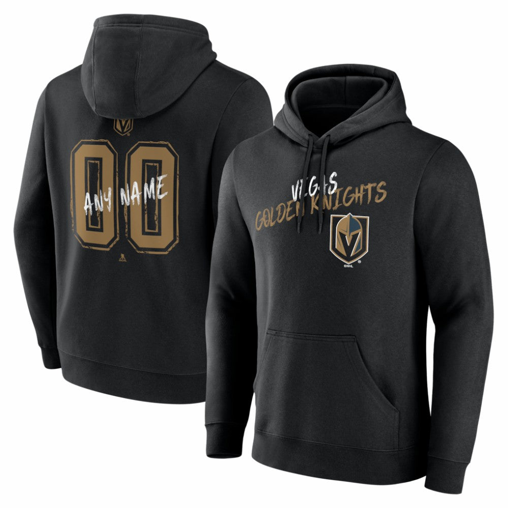 Vegas Golden Knights Hustle Personalized Name & Number Hoodie - Black | NHL discount