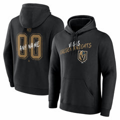 Vegas Golden Knights Hustle Personalized Name & Number Hoodie - Black | NHL discount