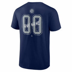 Winnipeg Jets Big & Tall Hustle Personalized Name & Number T-Shirt - Navy | NHL Lifestyle