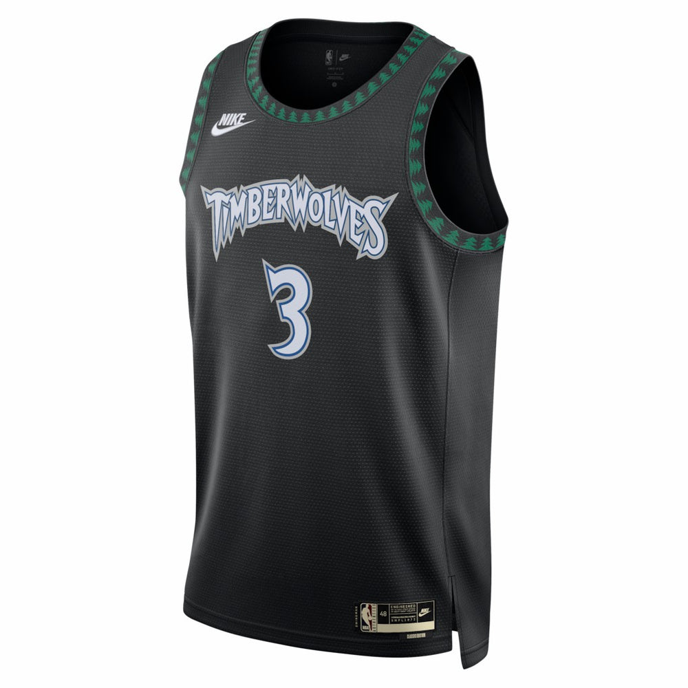 Nike Jaden McDaniels Minnesota Timberwolves Unisex Swingman Jersey Classic Edition Black