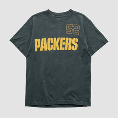 Green Bay Packers Reebok 2000s T-shirt - Black Vintage - Fanatics