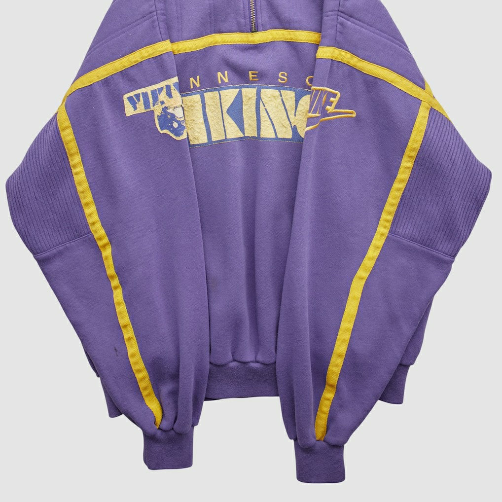 Minnesota Vikings 90s 1/4 Zip Sweatshirt - Purple Vintage - Fanatics