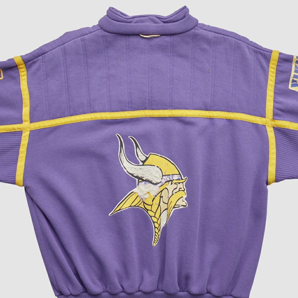 Minnesota Vikings 90s 1/4 Zip Sweatshirt - Purple Vintage - Fanatics