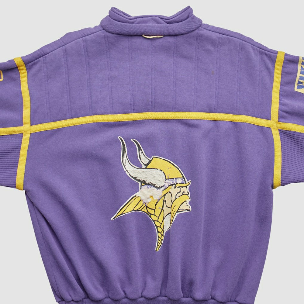 Minnesota Vikings 90s 1/4 Zip Sweatshirt - Purple Vintage - Fanatics