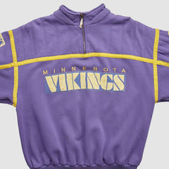 Minnesota Vikings 90s 1/4 Zip Sweatshirt - Purple Vintage - Fanatics