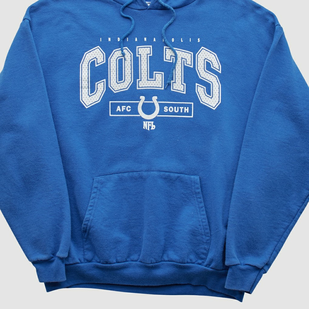 Indianapolis Colts NFL Hooded Pullover Sweatshirt - Blue Vintage - Fanatics