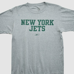 New York Jets Reebok 2000s T-shirt - Heather Gray Vintage - Fanatics
