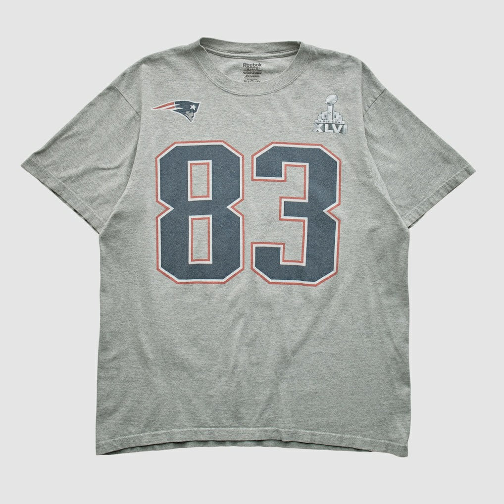 New England Patriots Reebok 2012 T-shirt - Heather Gray Vintage - Fanatics
