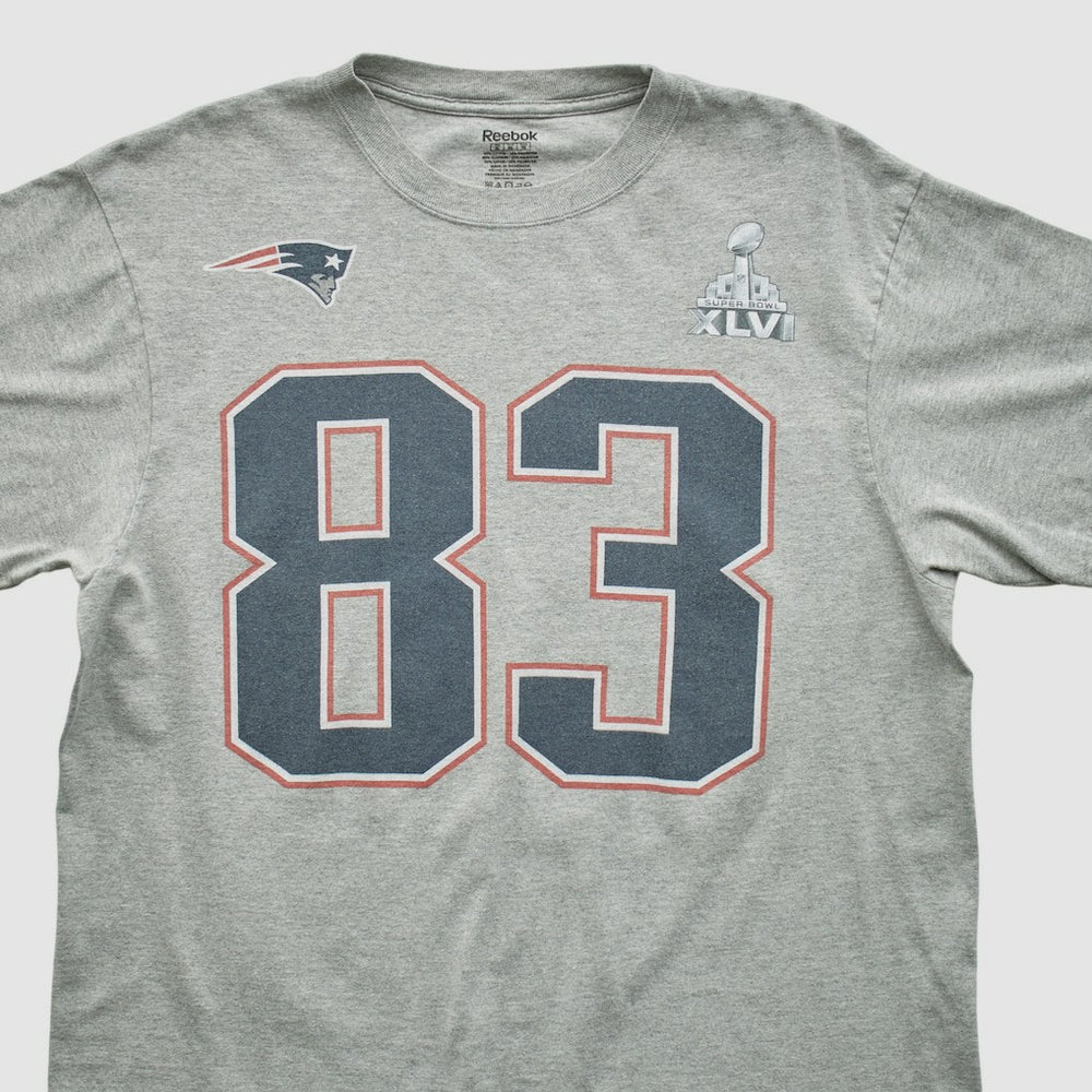 New England Patriots Reebok 2012 T-shirt - Heather Gray Vintage - Fanatics