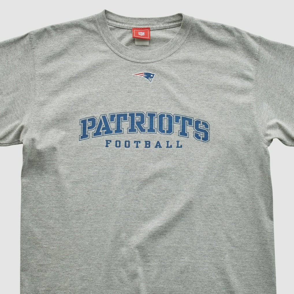 New England Patriots NFL 2000s T-shirt - Heather Gray Vintage - Fanatics