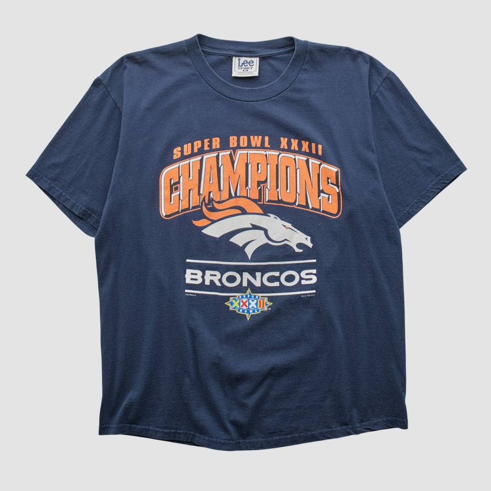Denver Broncos Lee Sport 1998 T-shirt - Navy Vintage - Fanatics