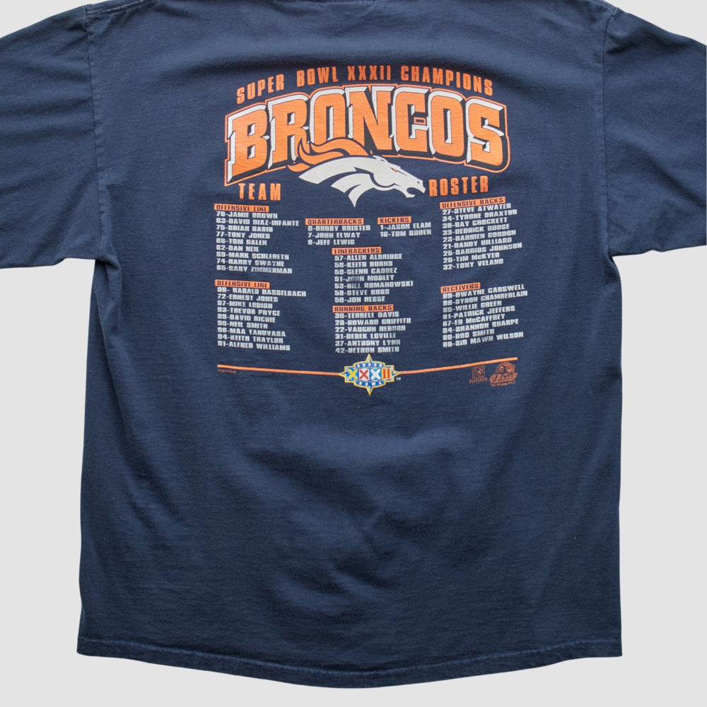 Denver Broncos Lee Sport 1998 T-shirt - Navy Vintage - Fanatics