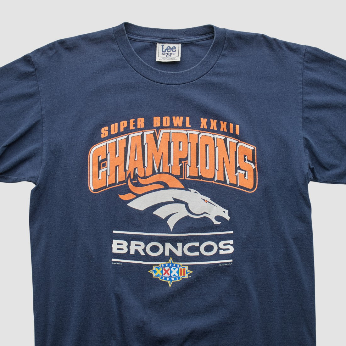 Denver Broncos Lee Sport 1998 T-shirt - Navy Vintage - Fanatics